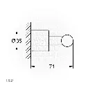 Uzstore GROHE Atrio Bathrobe hook , 40890AL0 , brushed hard graphite  GR40890AL0-02.webp