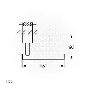 Uzstore GROHE Atrio Toilet paper holder , 40891AL0 , brushed hard graphite GR40891AL0-02.webp