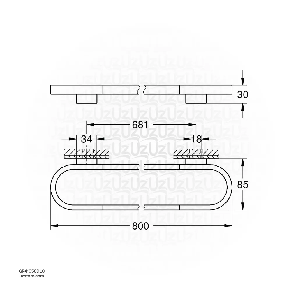 Uzstore Selection Towel holder GR41058DL0-02.webp