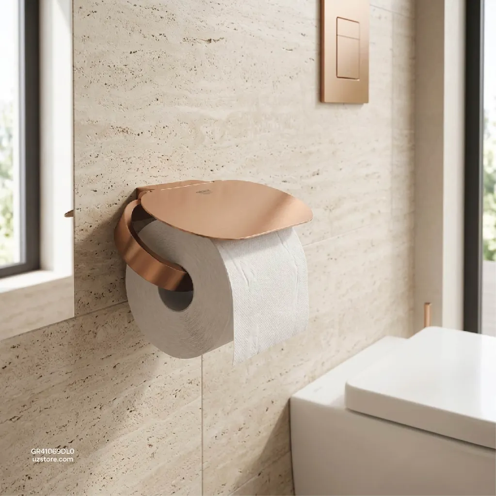 Uzstore GROHE Selection Toilet paper holder , 41069DL0 , brushed warm sunset GR41069DL0-03.webp