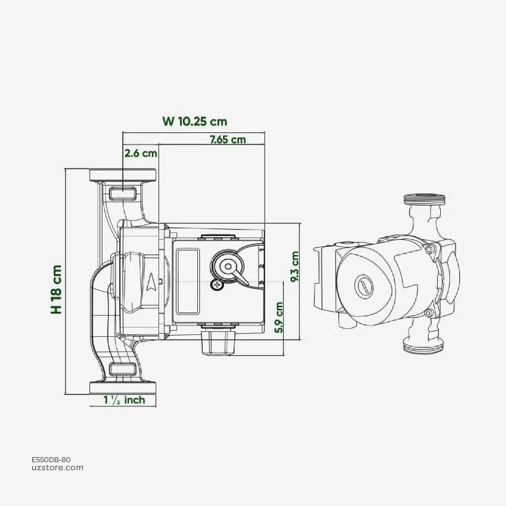 Uzstore  DAB VA 65 180 Hot Water Circulation Pump  E550DB 80-03.webp