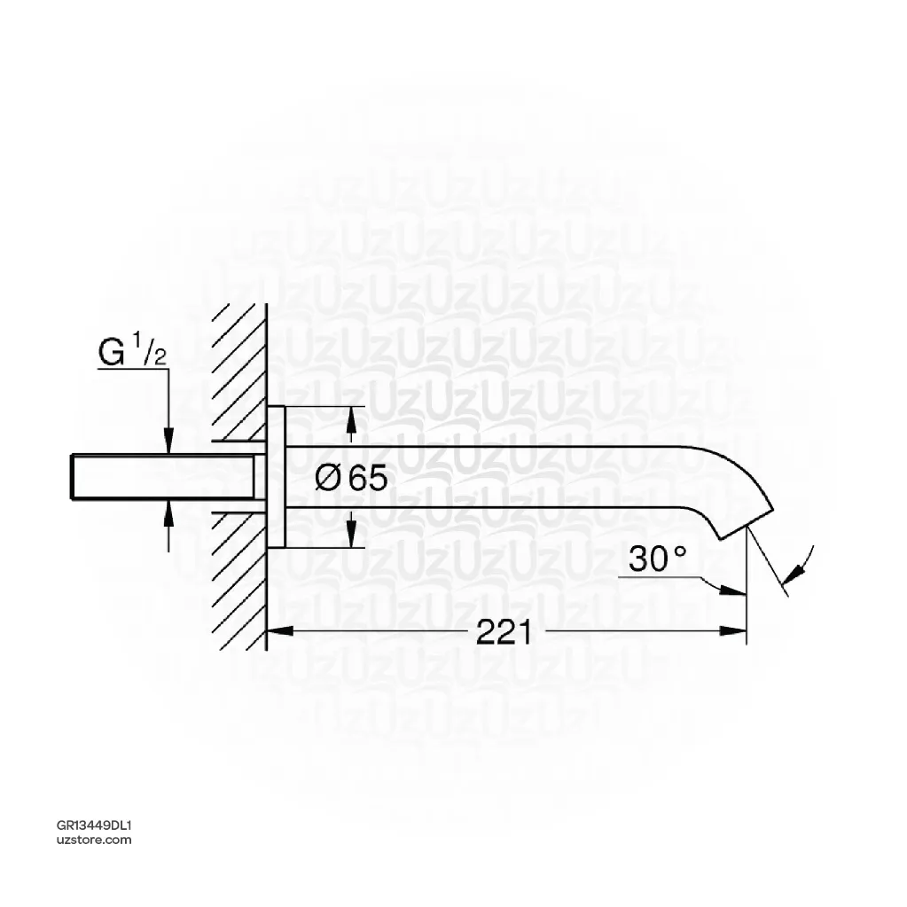 Uzstore  GROHE Essence Bath spout , 13449DL1 , brushed warm sunset GR13449DL1-02.webp