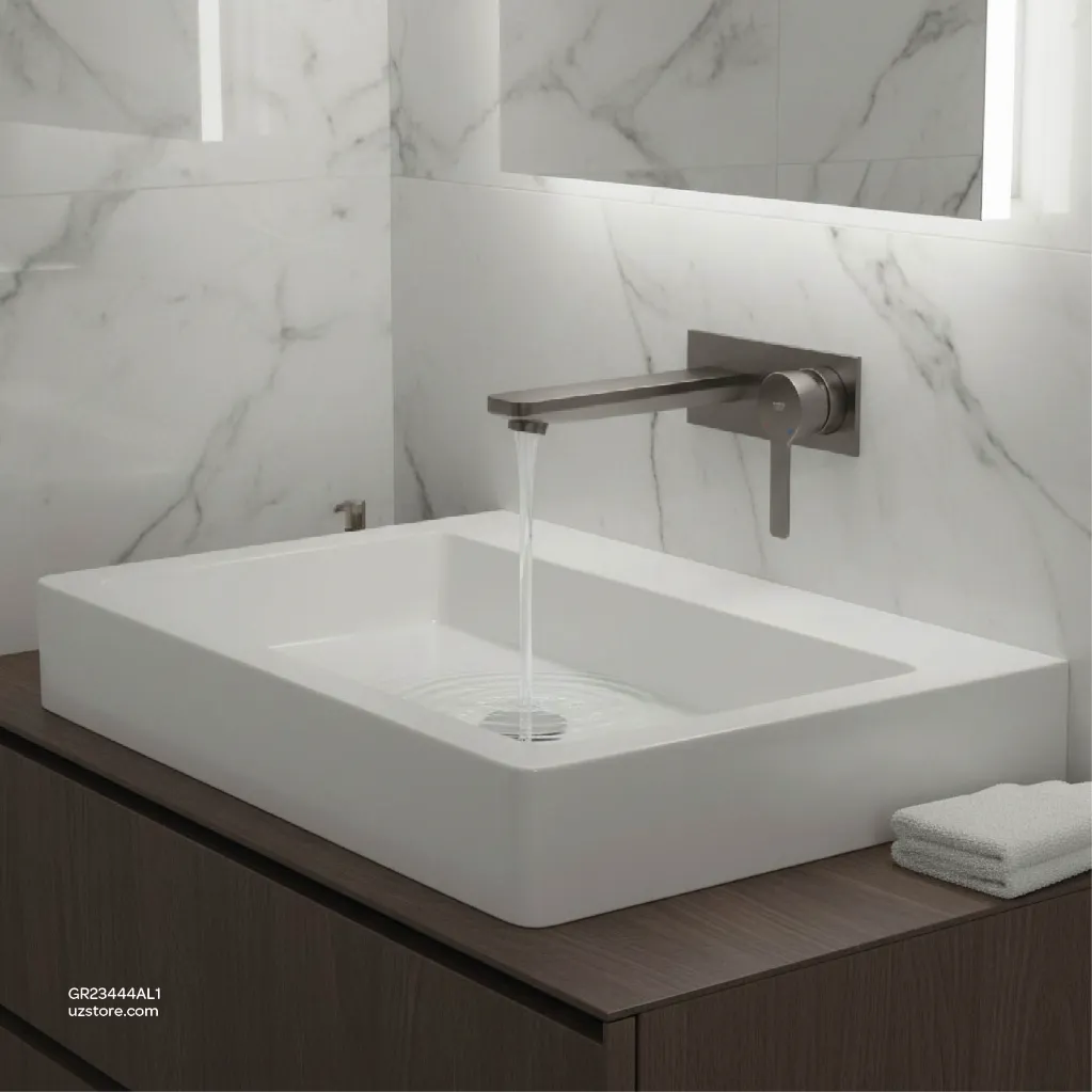 Uzstore GROHE Lineare 2-hole basin mixer L-Size , 23444AL1 , brushed hard graphite GR23444AL1-04.webp
