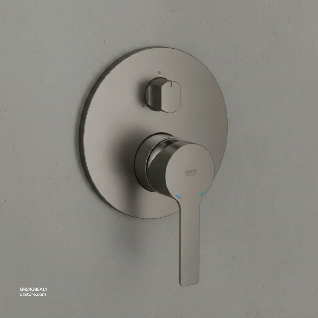 Uzstore GROHE Lineare Single-lever mixer with 3-way diverter , 24095AL1 , brushed hard graphite GR24095AL1-03.webp