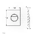 Uzstore GROHE Nova Cosmopolitan S Wall plate , 37601AL0 , brushed hard graphite GR37601AL0-02.webp