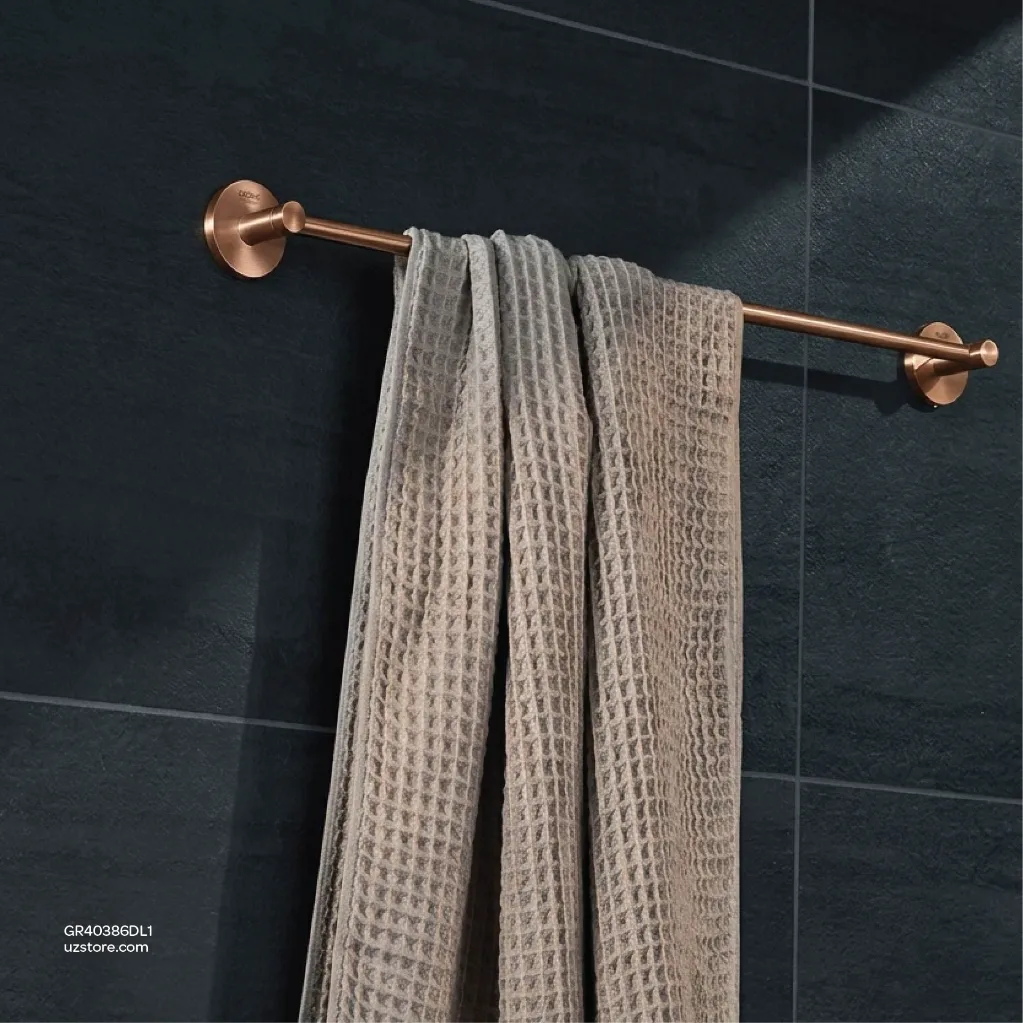Uzstore GROHE Essentials Towel holder , 40386DL1 , brushed warm sunset GR40386DL1-03.webp