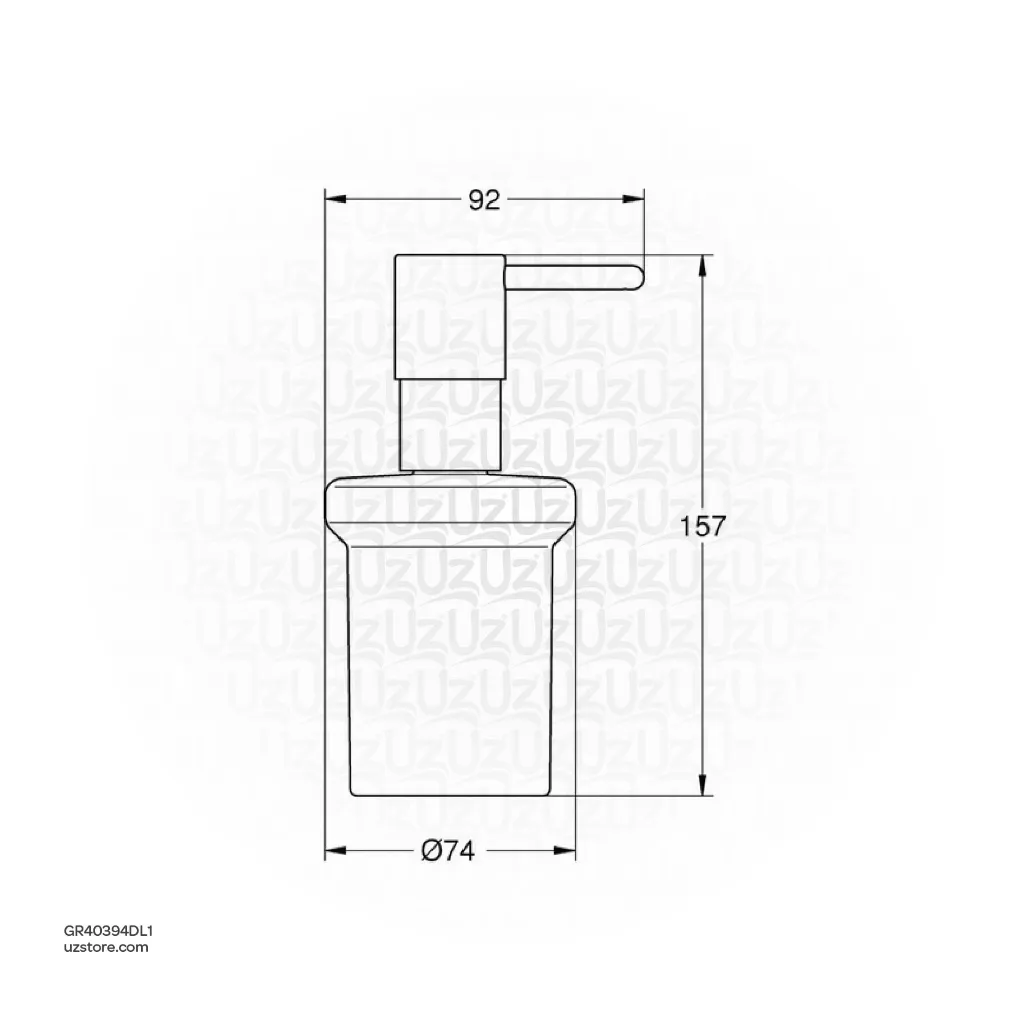 Uzstore GROHE Essentials Soap dispenser , 40394DL1 , brushed warm sunset GR40394DL1-02.webp