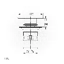 Uzstore GROHE Plug incl. cup , 40565AL0 , brushed hard graphite GR40565AL0-02.webp