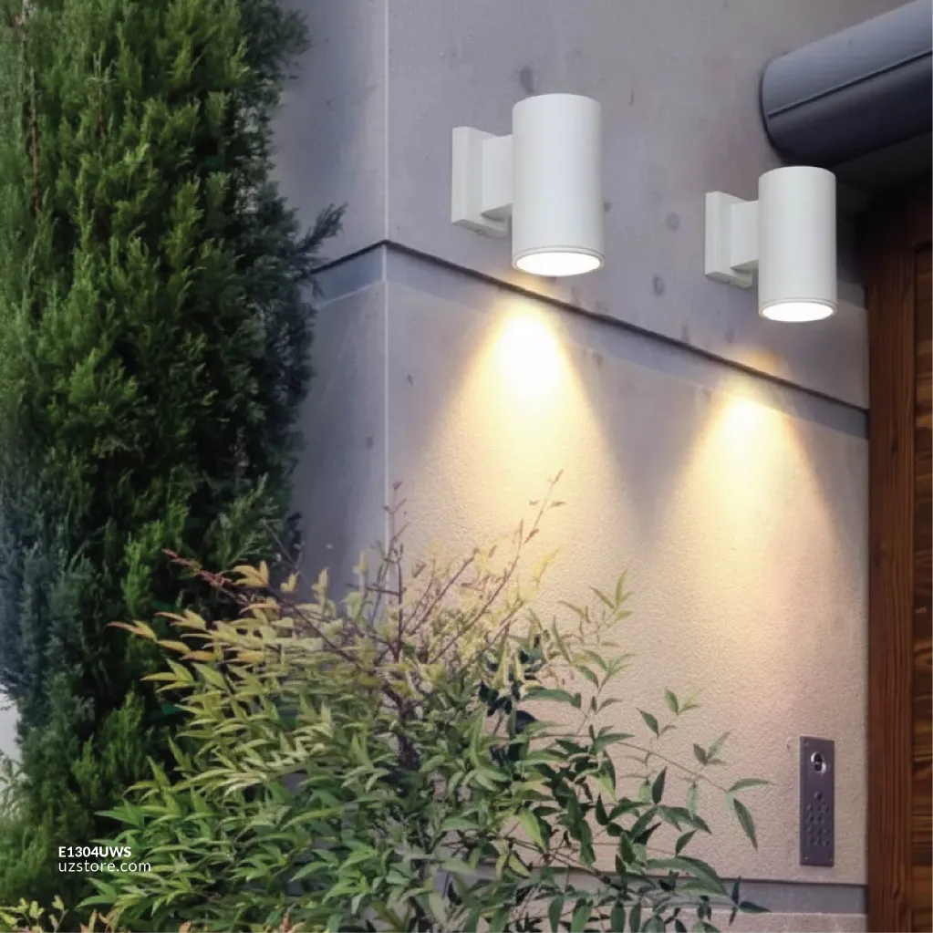 Uzstore  KNVIX - Wall Outdoor Light - GU10, 65×112×125mm, Aluminum+Glass, white 044-1 65 GU10 E1304UWS-04.webp