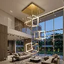 Uzstore Led Pendant Light  Square ABM-9917 150W gold  E1041DB-03.webp