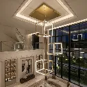 Uzstore Led Pendant Light  Square ABM-9917 150W gold  E1041DB-02.webp