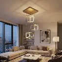 Uzstore Led Pendant Light  Square ABM-9917 150W gold  E1041DB-04.webp