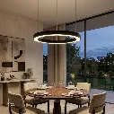 Uzstore Chandelier light 4000K D600xH50MM 18W YC619 Matt Black  E1041DP-02.webp