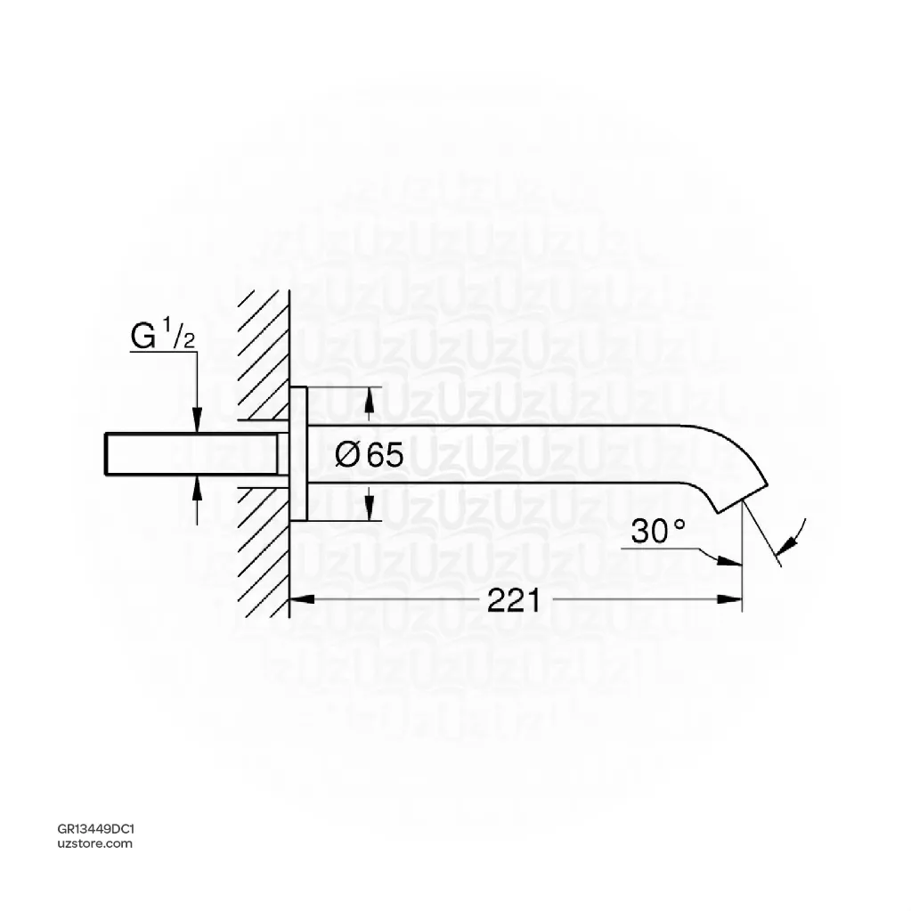 Uzstore GROHE Essence Bath spout , 13449DC1 , supersteel GR13449DC1-02.webp