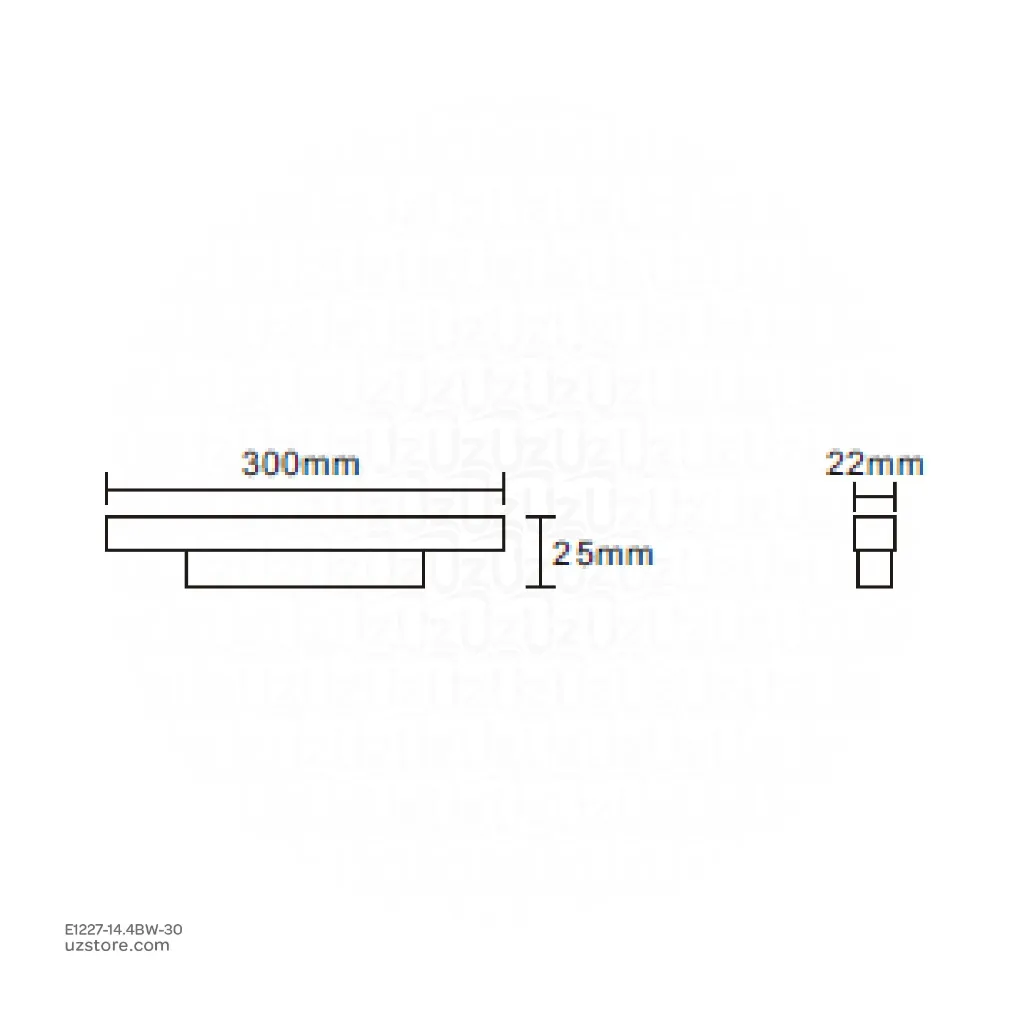 Uzstore Magnet Track lamp(48V) 14.4W  410055 3000K (30 cm) E1227-14.4BW-30-02.webp