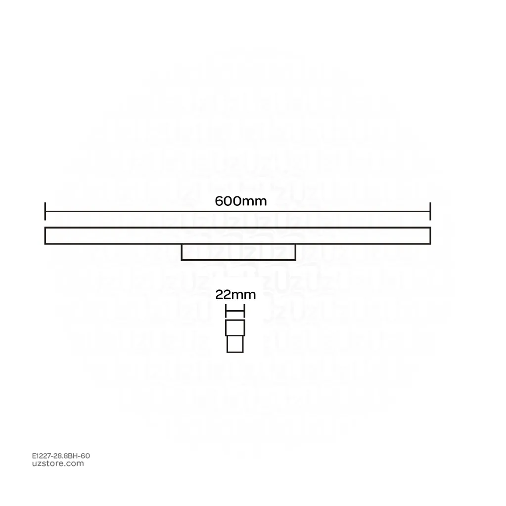 Uzstore Magnet Track lamp(48V) 28.8W  410056 4000K (60 cm)   E1227-28.8BH-60-02.webp
