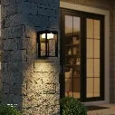 Uzstore OPTARA Outdoor Wall Light - 5WW, 3000-3500K, Aluminum+PC (UV Protected), Matt Black SH-W21015TPC  E1305BCW-S-02.webp