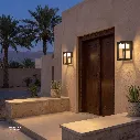 Uzstore OPTARA Outdoor Wall Light - 5WW, 3000-3500K, Aluminum+PC (UV Protected), Matt Black SH-W21015TPC  E1305BCW-S-04.webp