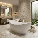 Uzstore Banyu (Oval) CX.12.007200 Free Stand 1700x740x710mm Acrylic bathtub  730x1720 WCV729-03.webp