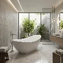Uzstore Banyu (Oval) CX.12.007200 Free Stand 1700x740x710mm Acrylic bathtub  730x1720 WCV729-04.webp