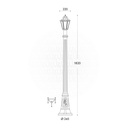 FUMAGALLI ARTU'/ANNA POLE 1820MM CLEAR E27 6W 4000K WH Made in Italy 