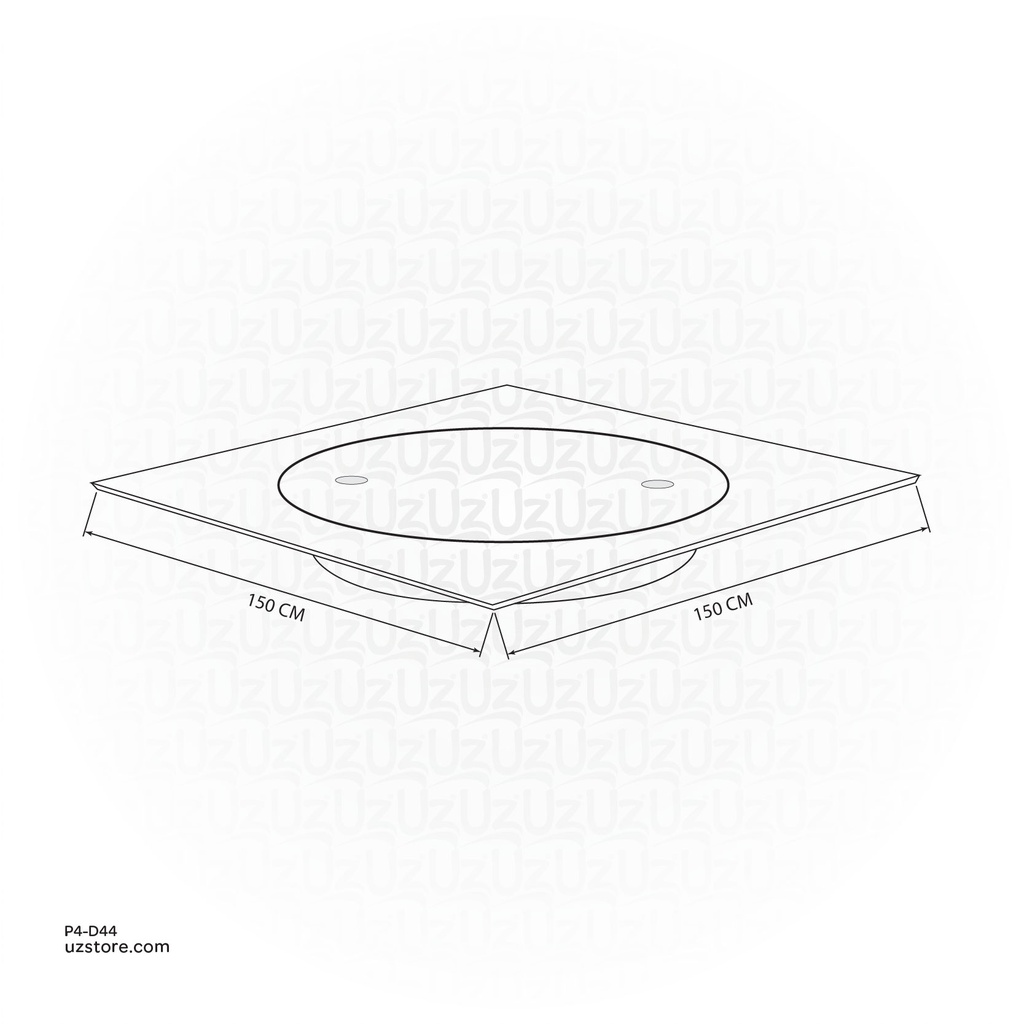 Drainx Stainless Steel 316L Clean Out Floor Drain 150*150 with 4" out DZ-S36-15-PU