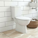 GROHE Bau Ceramic Floor standing WC for close coupled combination , 39428000 , alpine white Horizontal outlet