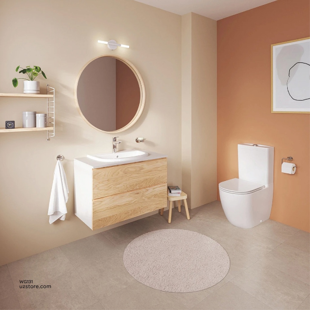 GROHE BAU CERAMIC FLOOR STANDING WC (3 in 1 Riml hor.outl + Ceramic Cistern + seat soft close slim)