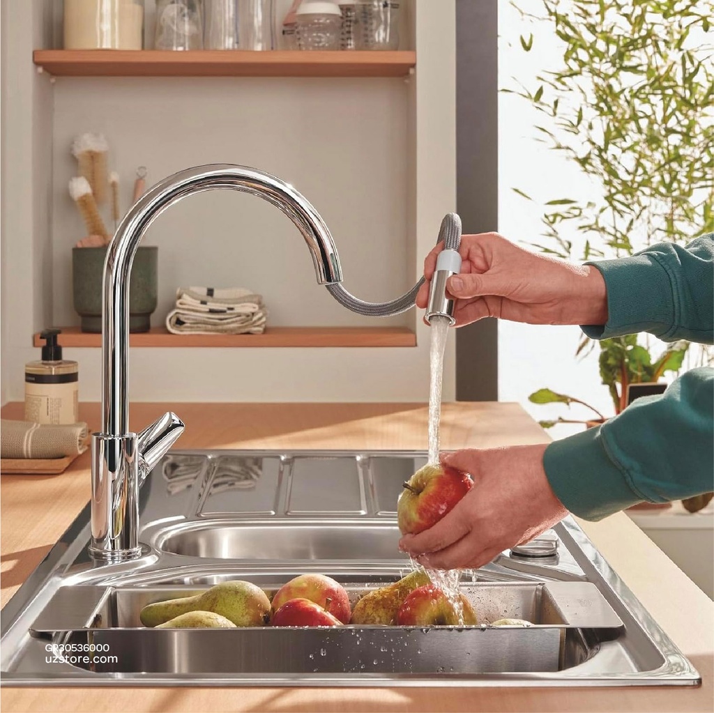 GROHE BauEdge Single-lever sink mixer 1/2" , 30536000 , chrome