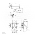 GROHE Eurosmart Cosmopolitan OHM set shw. +shw 25219001