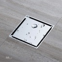 Chrome Color Brass Floor Drain 9873ACP 15*15