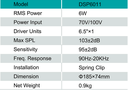 DSPPA DSP Speaker 6"