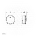 GROHE Talentofill Inlet , pop-up and waste-system , 19952AL0 , brushed hard graphite