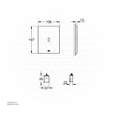 GROHE Tectron Bau E Infra-red electronic for WC flushing cistern , 39882KF0 , phantom black