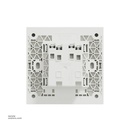 2 gang switch 3*3 1way Schneider Avatar On C White