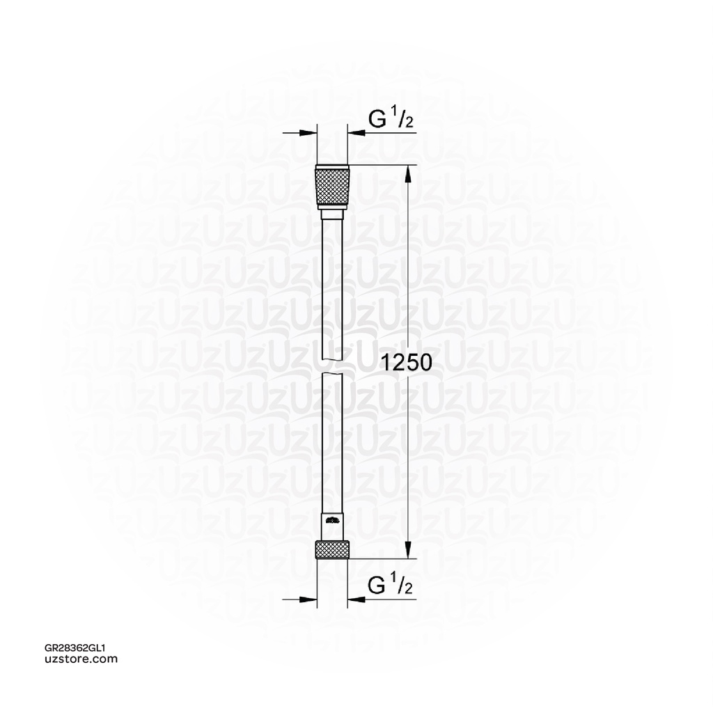 GROHE Silverflex Shower hose , 28362GL1 , cool sunrise