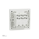 3 gang switch 3*3 1way Schneider Avatar On C White