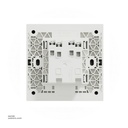 2 gang switch 3*3 1way Schneider Avatar On C Dark Grey