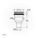 GROHE Universal shower trays waste, vertical 49533000