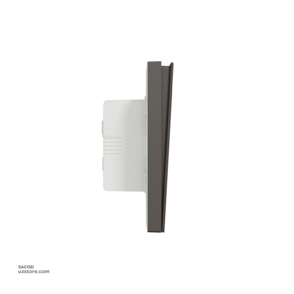 3 gang switch 3*3 1way Schneider Avatar On C Dark Grey