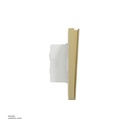 2 gang switch 3*3 1way Schneider Avatar On C Wine Gold