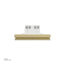 2 gang switch 3*3 1way Schneider Avatar On C Wine Gold