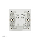 2 gang switch 3*3 1way Schneider Avatar On C Wine Gold