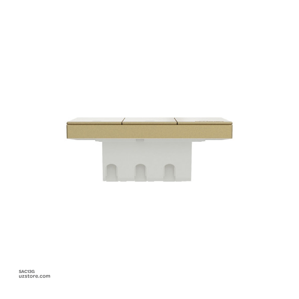 3 gang switch 3*3 1way Schneider Avatar On C Wine Gold