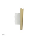 3 gang switch 3*3 1way Schneider Avatar On C Wine Gold