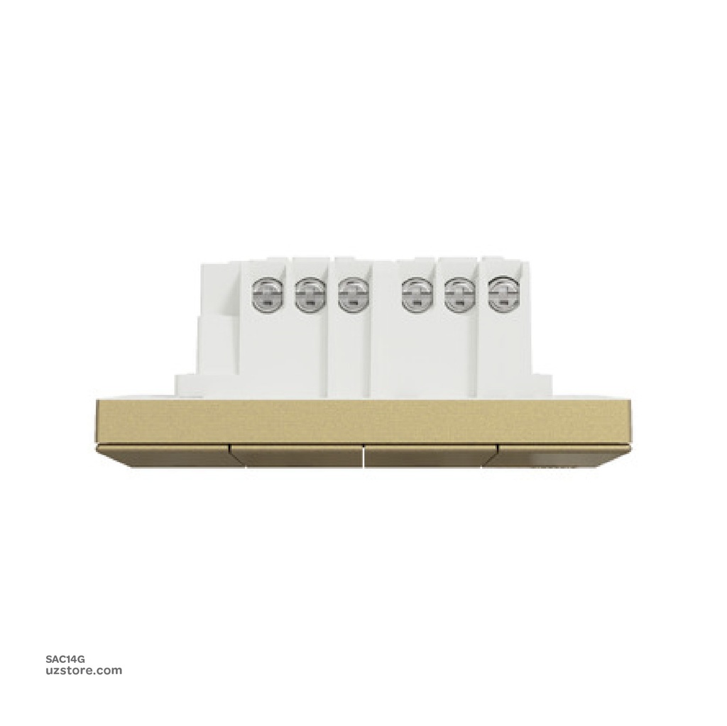 4 gang switch 3*3 1way Schneider Avatar On C Wine Gold