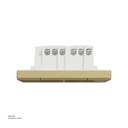 4 gang switch 3*3 1way Schneider Avatar On C Wine Gold