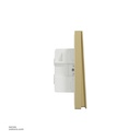 4 gang switch 3*3 1way Schneider Avatar On C Wine Gold