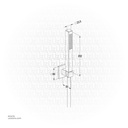 KLUDI RAK Bath Shower Set 1S, Hand Shower
 D 15 RAK62012