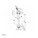 KLUDI RAK Amba Single Lever Bath and Shower Mixer DN 15, Floor Standing for
Free Standing Bath Tubs, RAK535900575